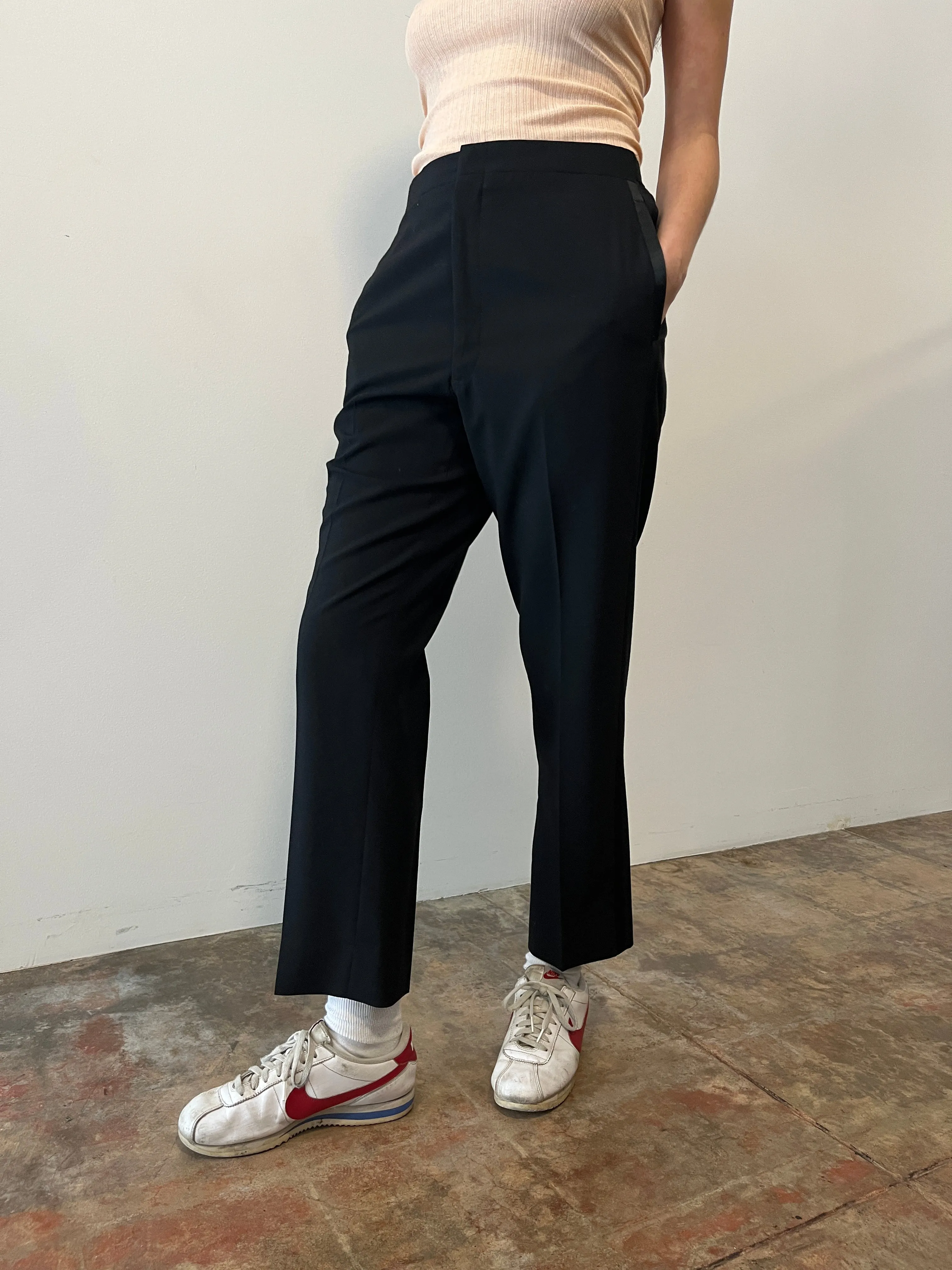 50s/60s Custom Tailored Tuxedo Pants