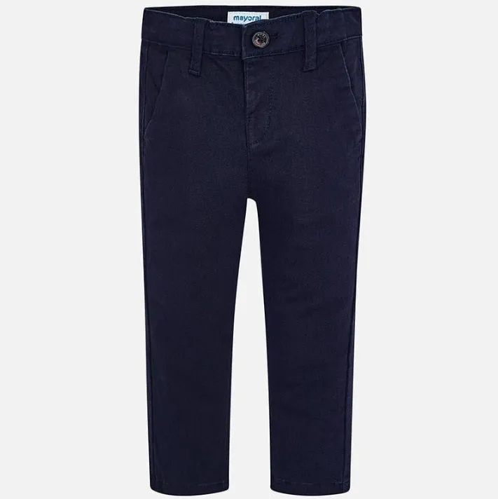 513 Mayoral Big Boys Chinos, Adjustable Waist Trousers, Navy