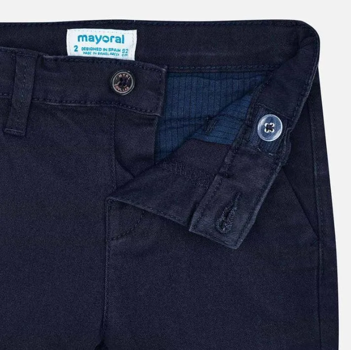 513 Mayoral Big Boys Chinos, Adjustable Waist Trousers, Navy