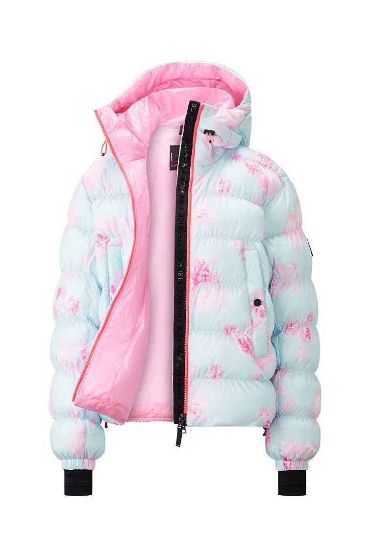 BOGNER FIRE ICE x LoveShackFancy Printed Rosetta Ski Jacket