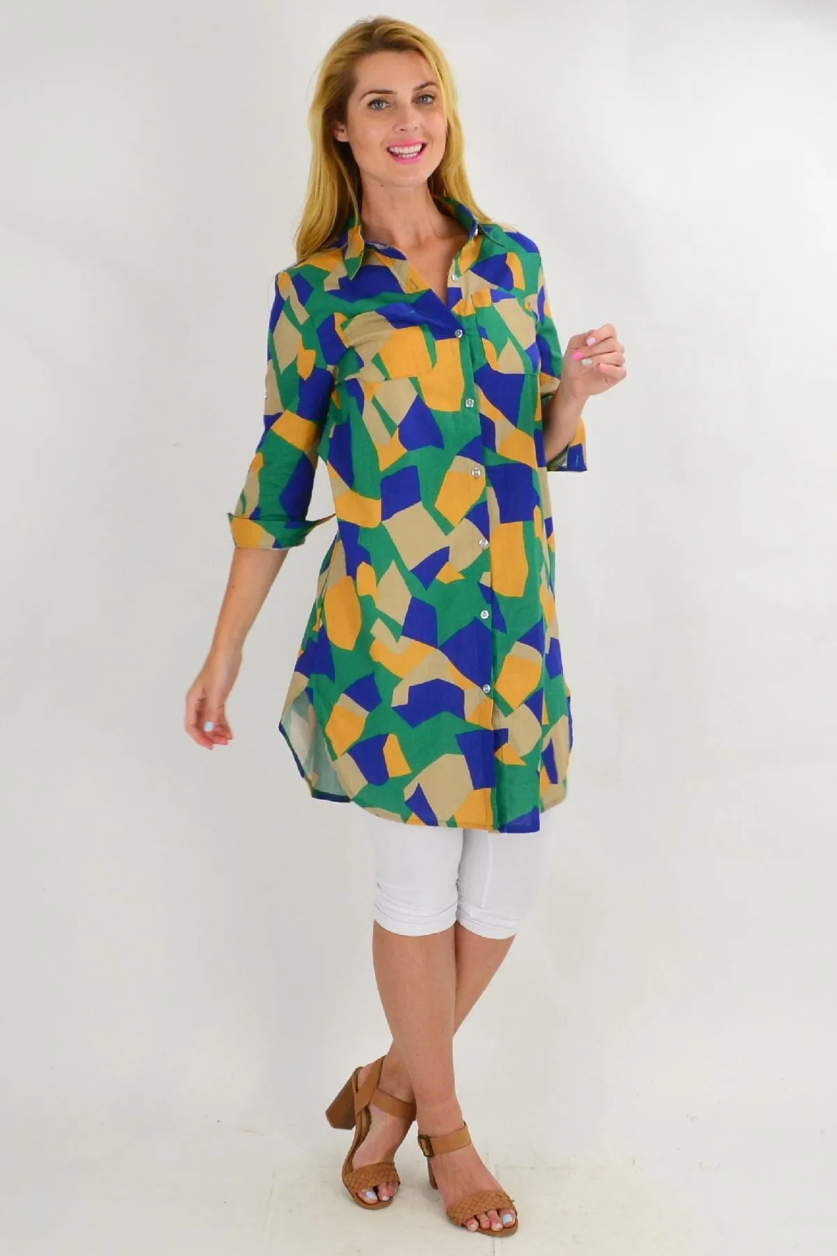 Colourful Summer Tunic Shirt