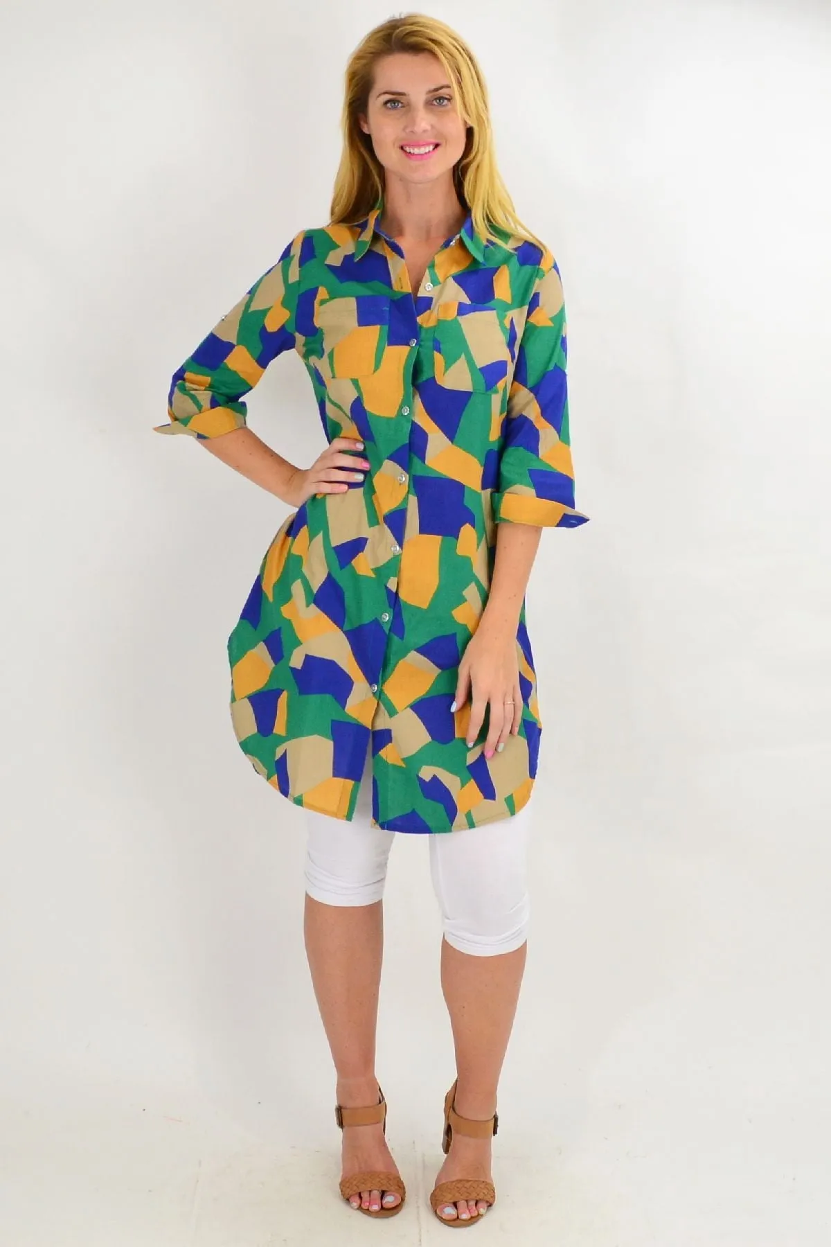 Colourful Summer Tunic Shirt