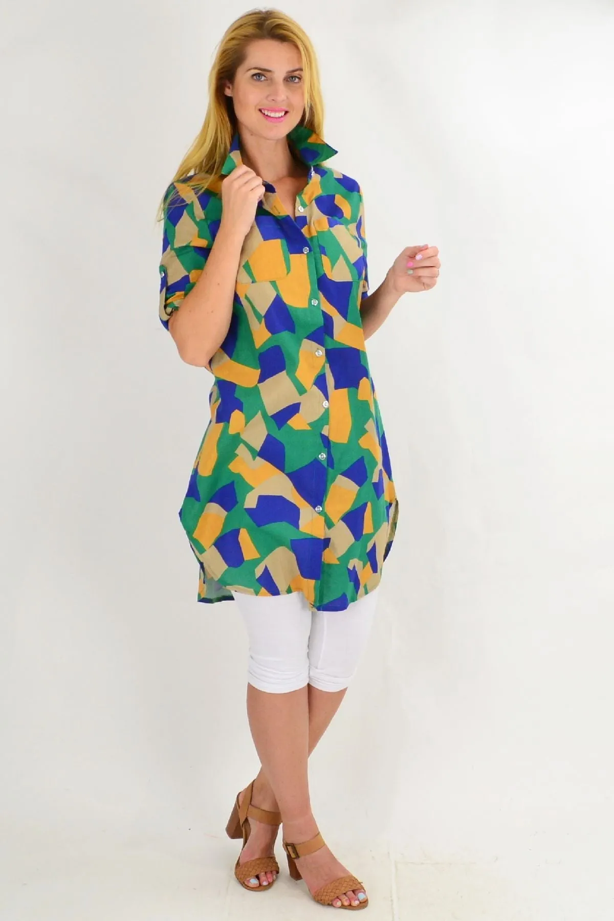 Colourful Summer Tunic Shirt