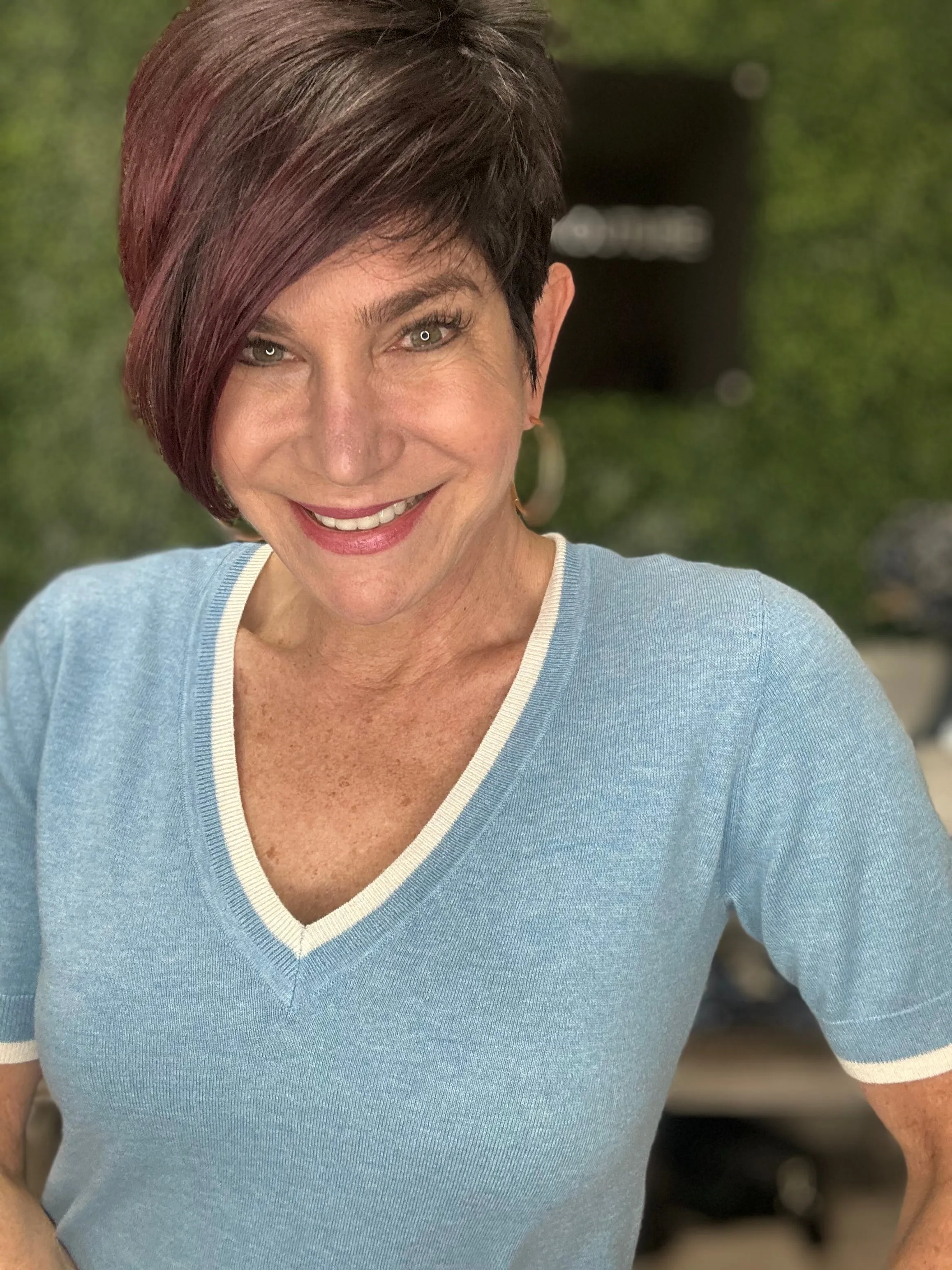 Cotton Cashmere V-Tee
