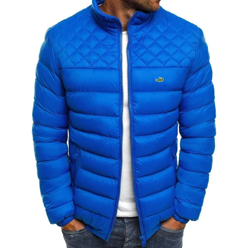 Embroidery Cartelo Winter Men's Warm Packable Jacket Lightweight Men's Down Filled Bubble Ski Jacket Quilted Thicker Jacket