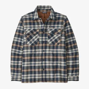 Fjord Patagonia Men's Insulated Mid-Weight Organic Cotton Flannel Shirt , Fields color: New Navy