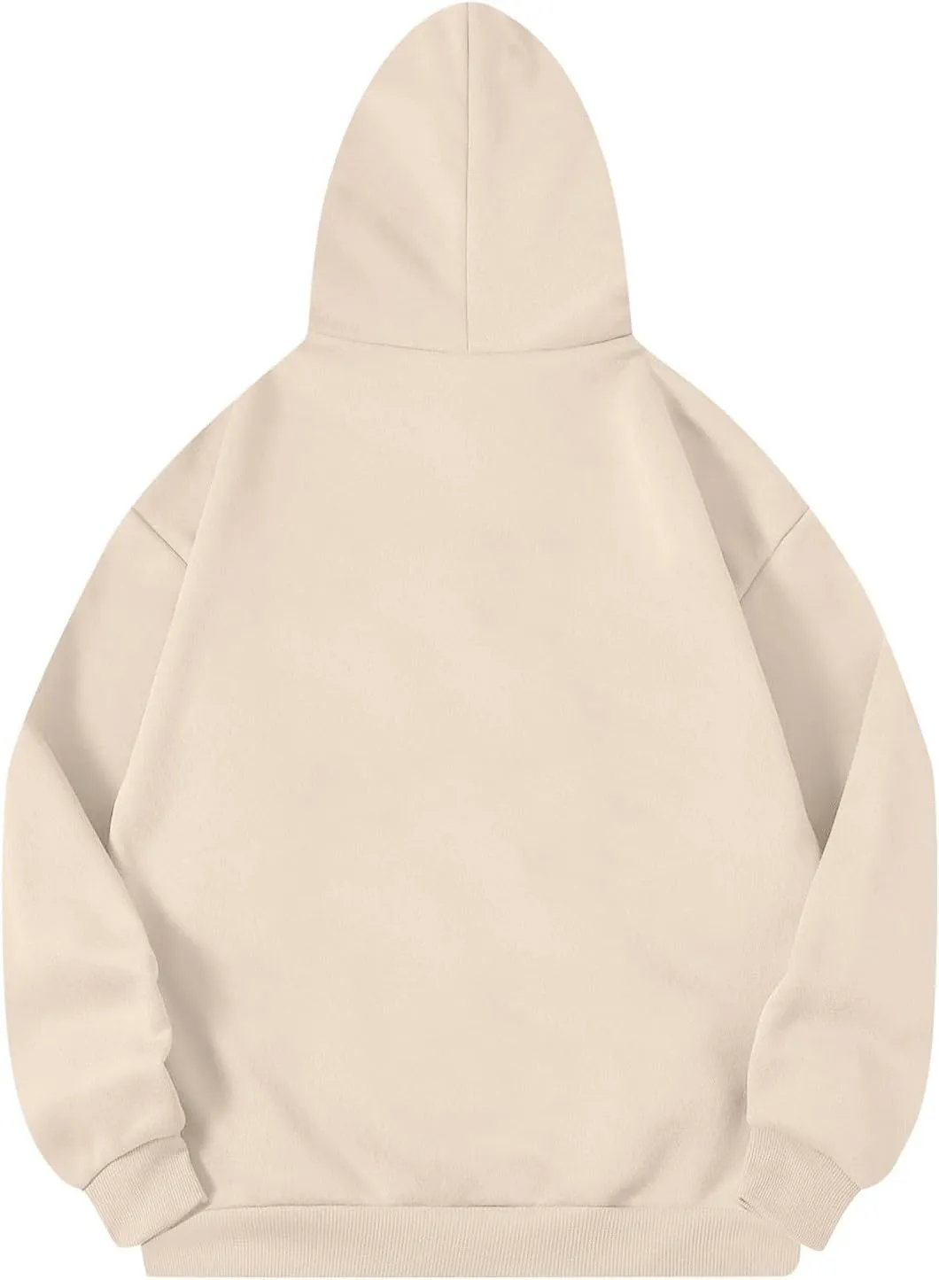 Fleece Hoodie Women Lightweight Drop Shoulder Oversized Sweatshirt Drawstring Casual Plush Workout Hoodies w/Pockets