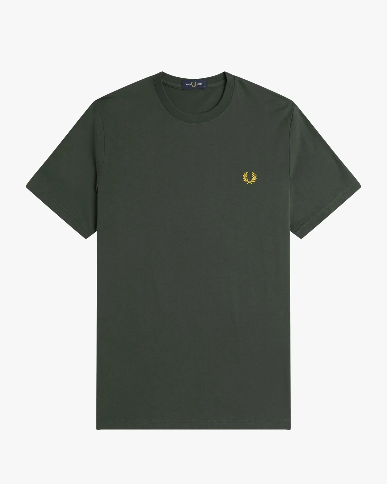 Fred Perry Rear Powder Laurel Graphic Tee - Court Green