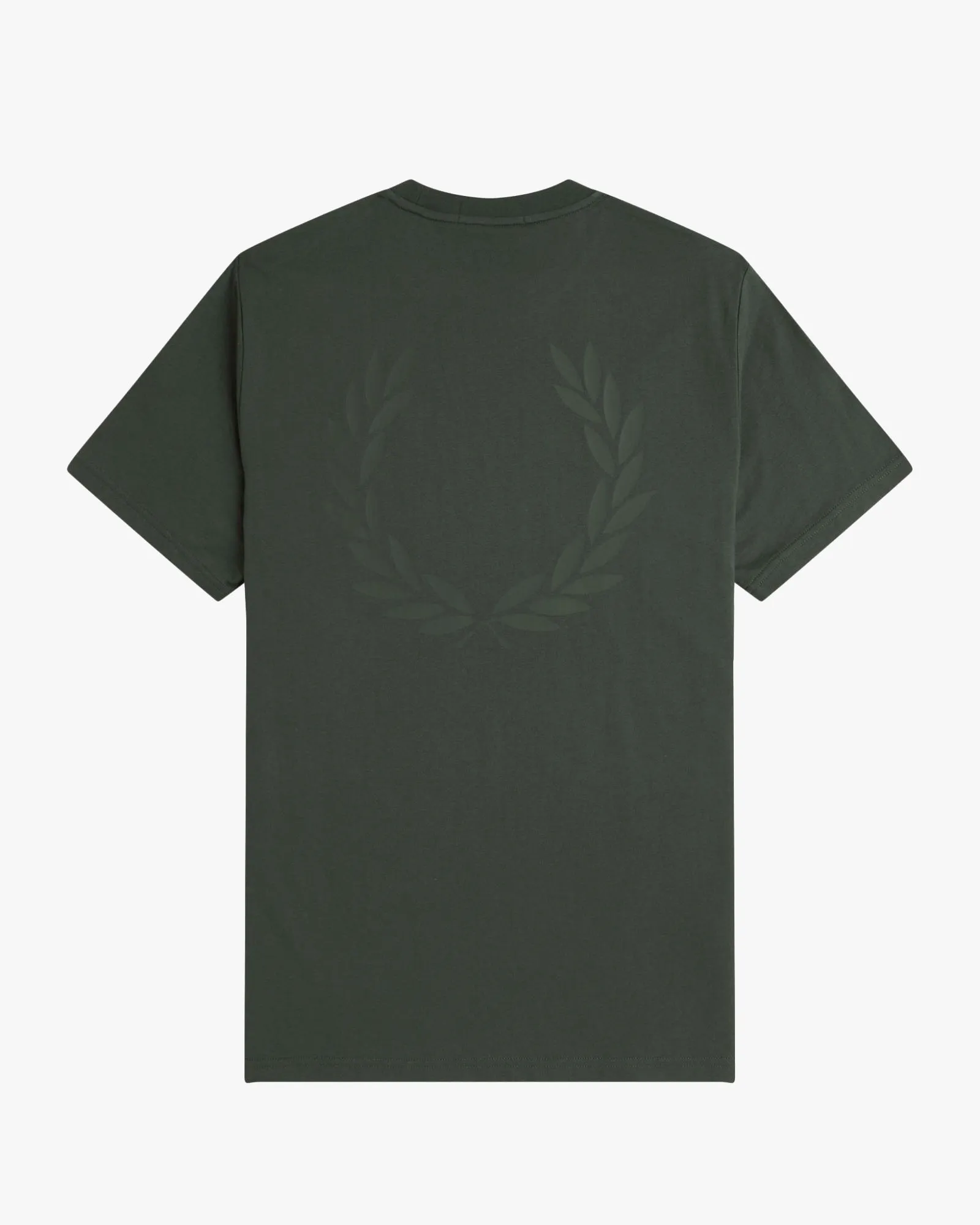 Fred Perry Rear Powder Laurel Graphic Tee - Court Green