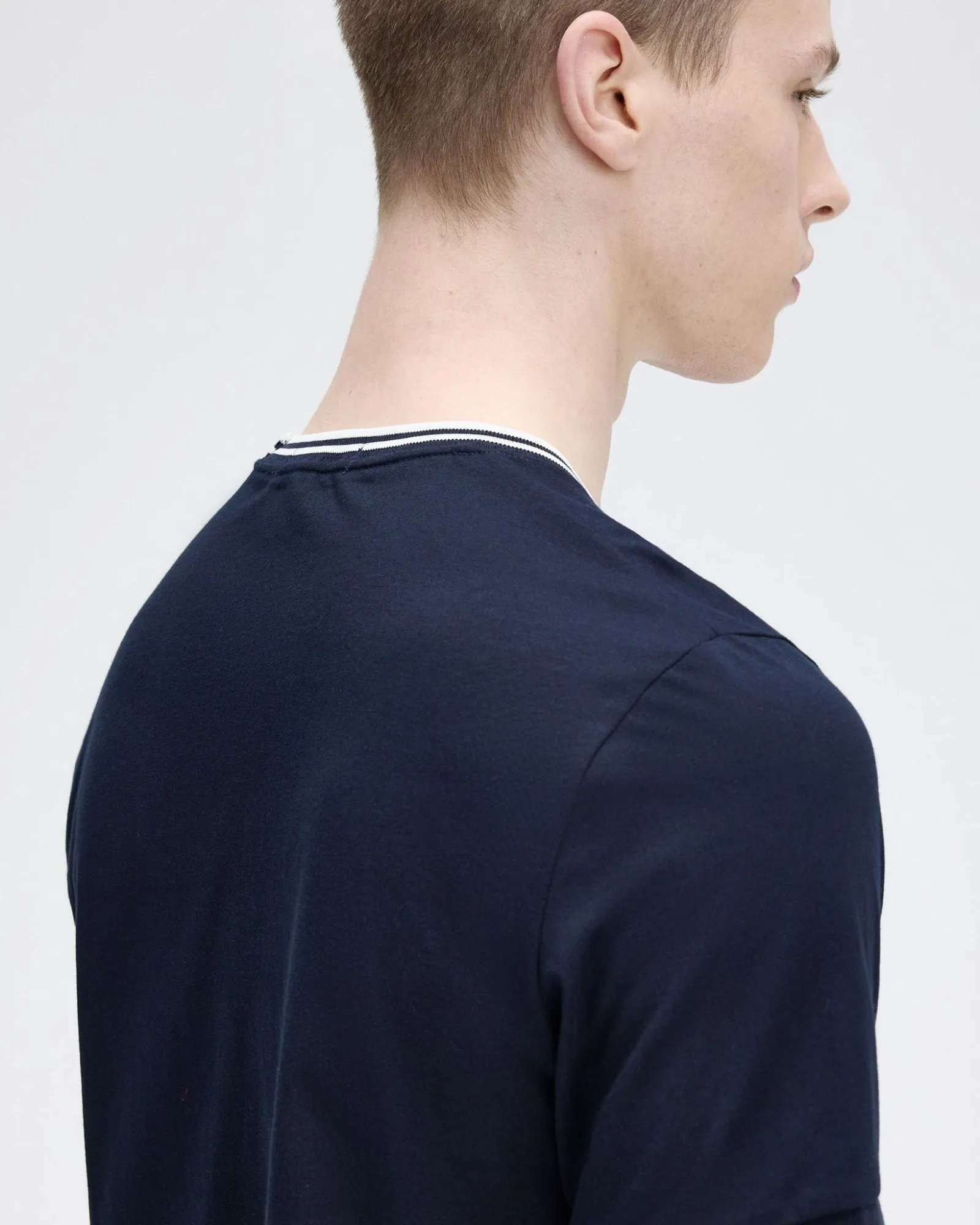 Fred Perry Twin Tipped T Shirt - Navy