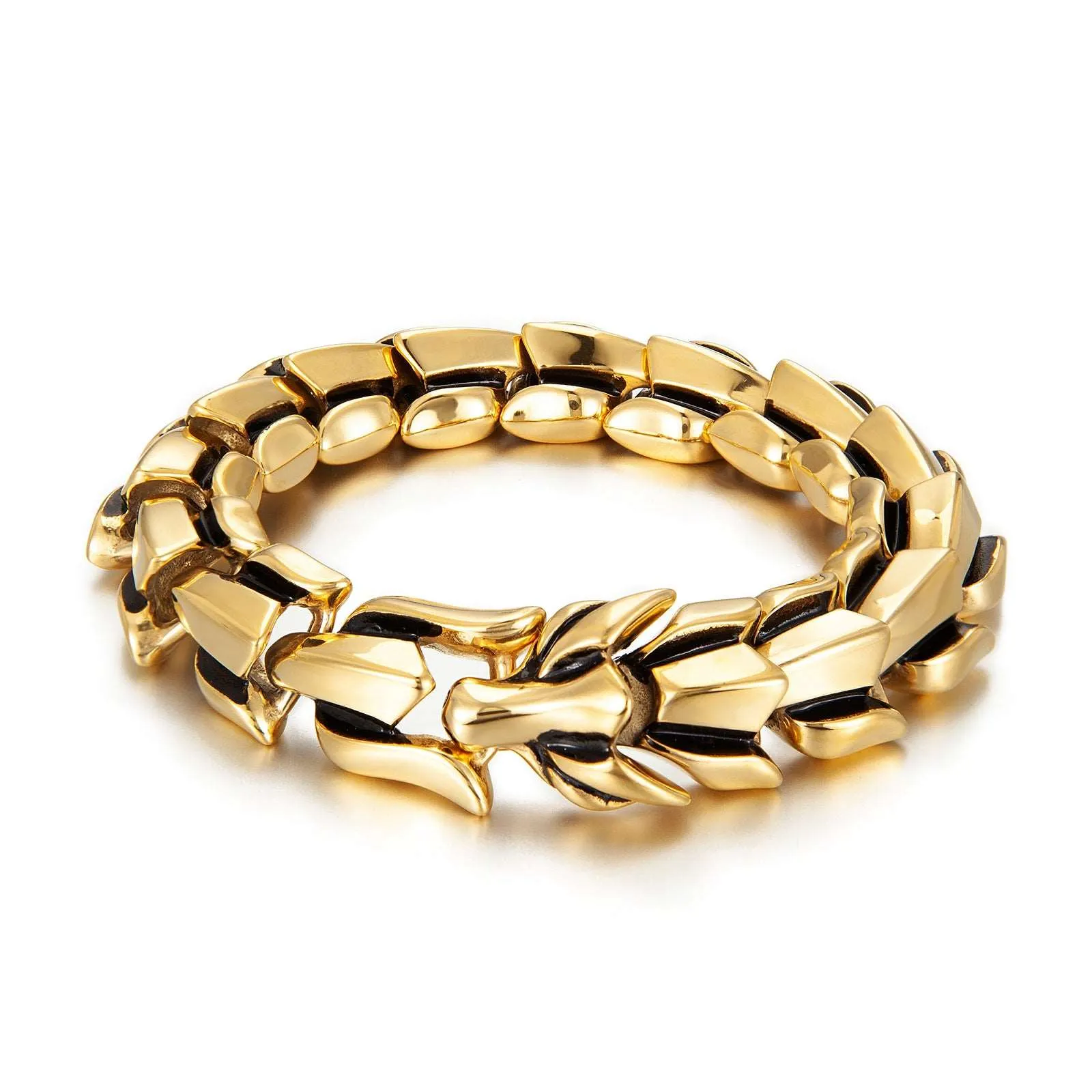 gold plated stainless steel bracelet
