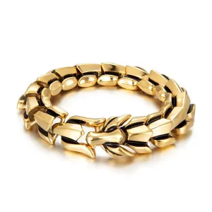 gold plated stainless steel bracelet