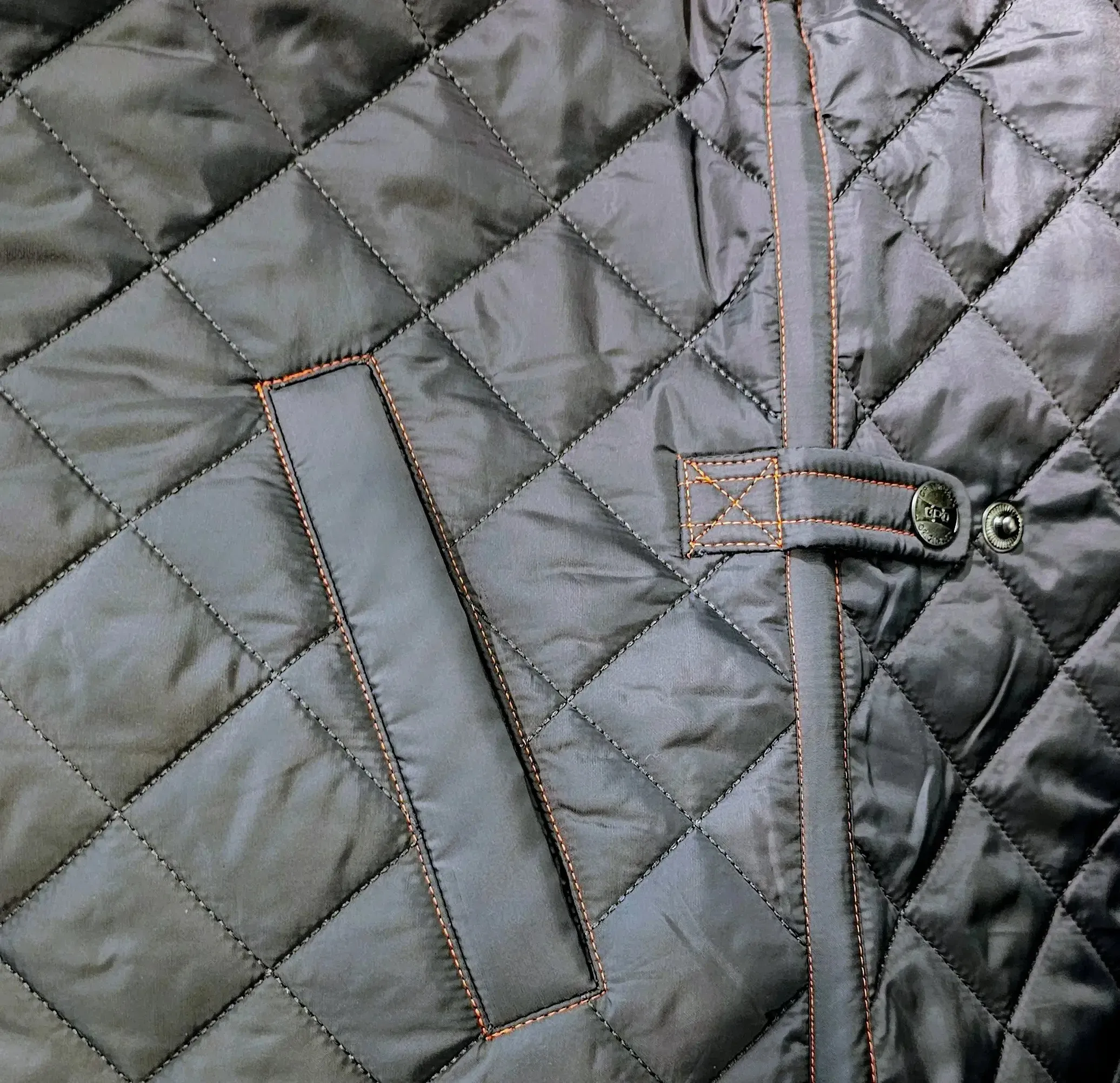 Gulf Gentleman Driver Quilted Jacket in Steel Gray