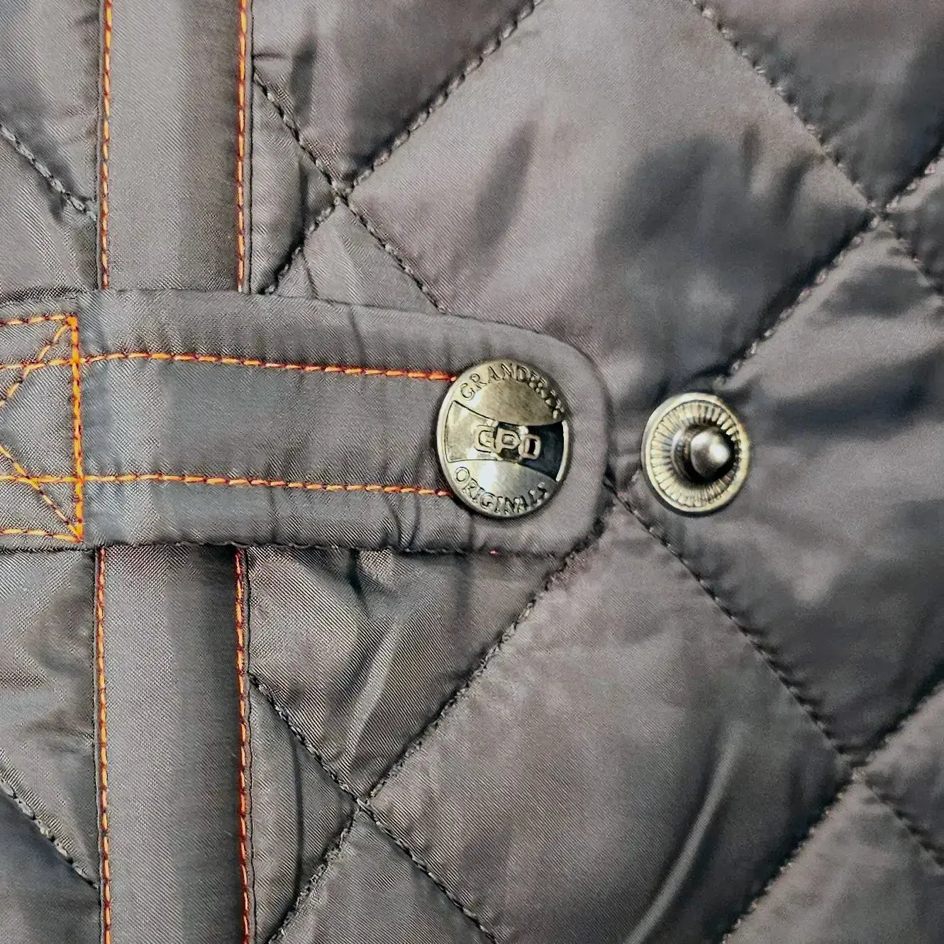 Gulf Gentleman Driver Quilted Jacket in Steel Gray