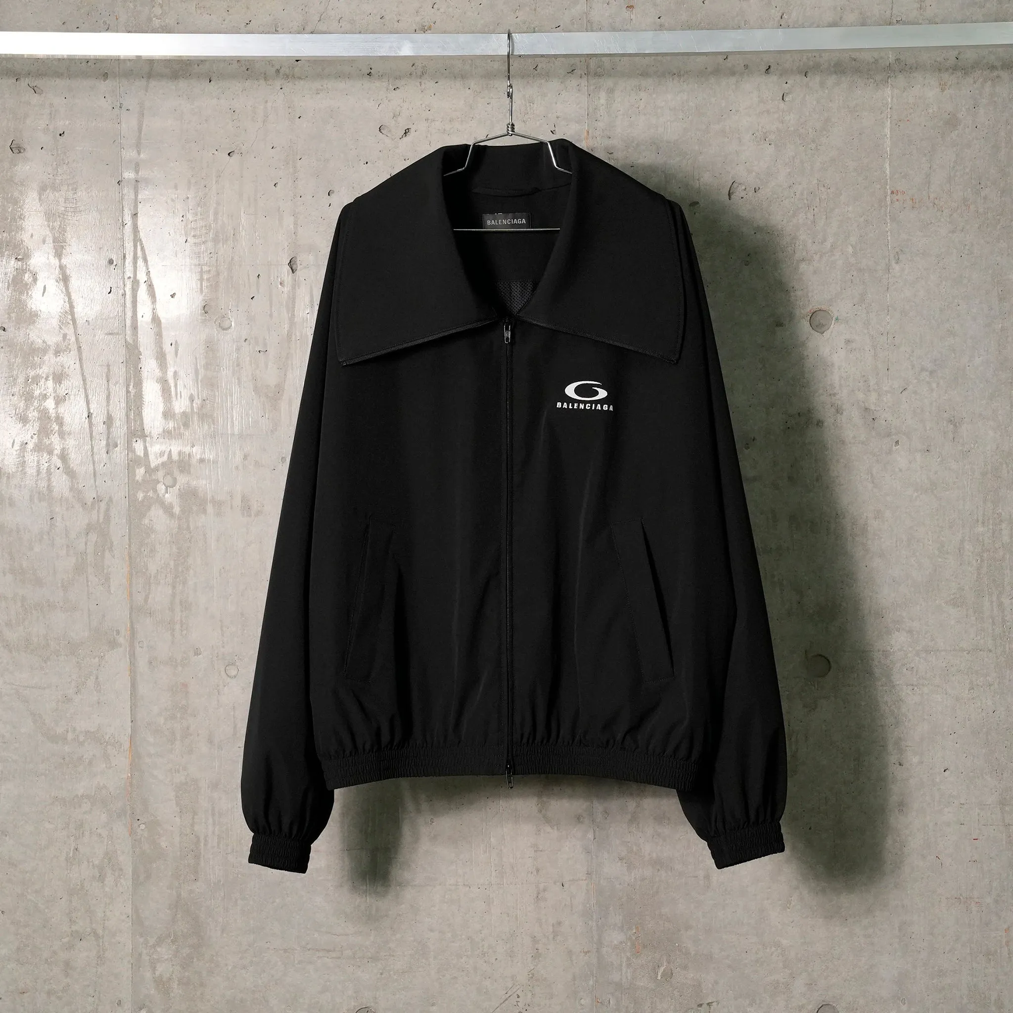 HIGH COLLAR TRACKSUIT JACKET / 1000:BLACK