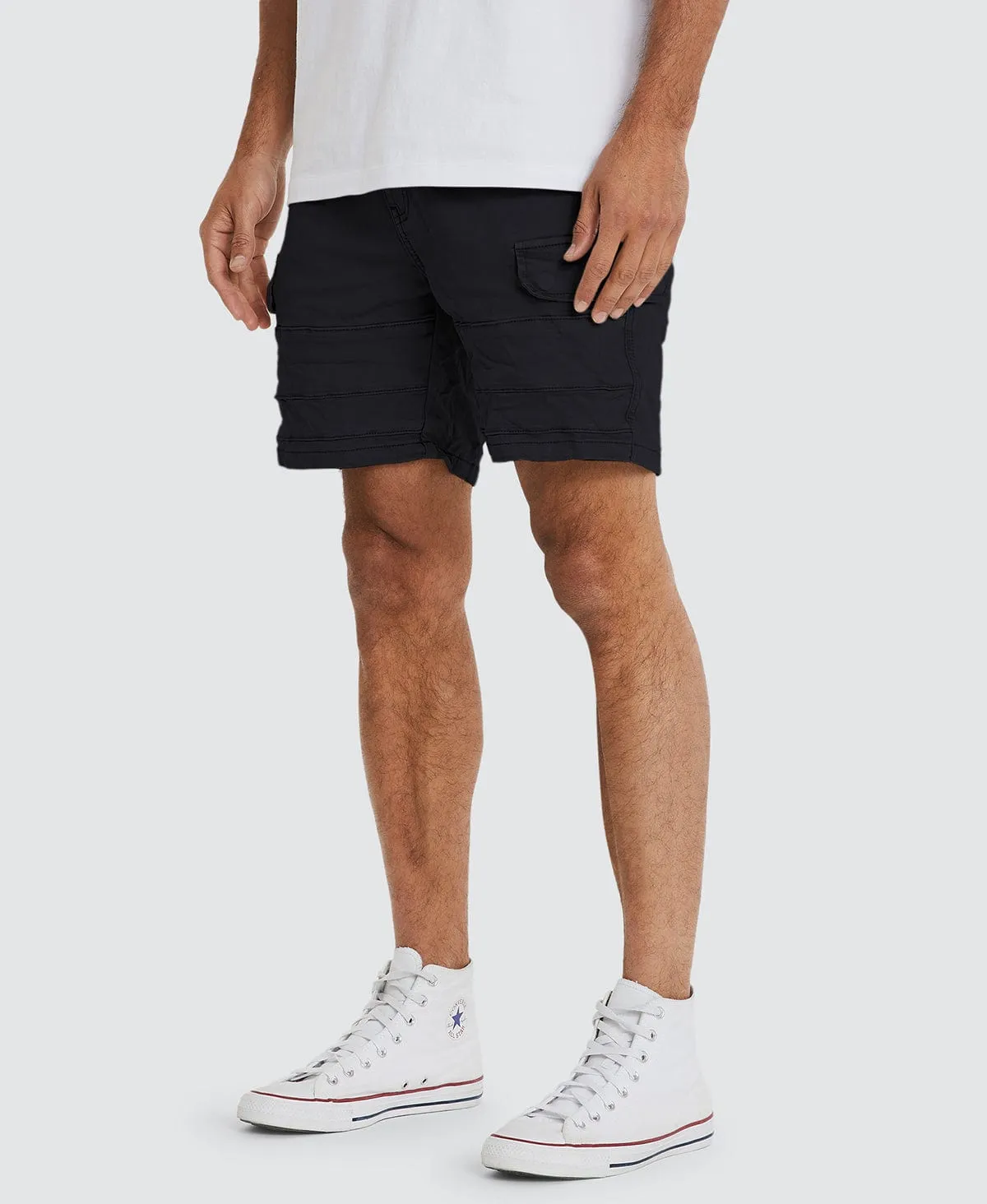 Michigan Cargo Shorts Jet Black