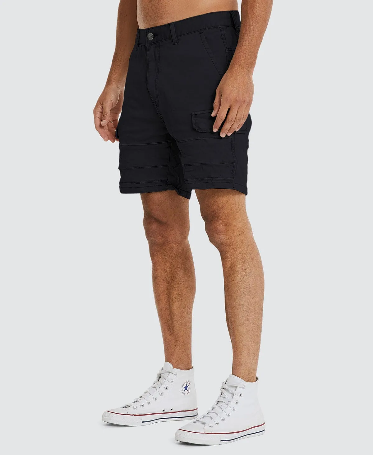 Michigan Cargo Shorts Jet Black