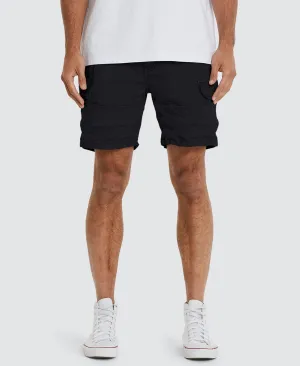 Michigan Cargo Shorts Jet Black