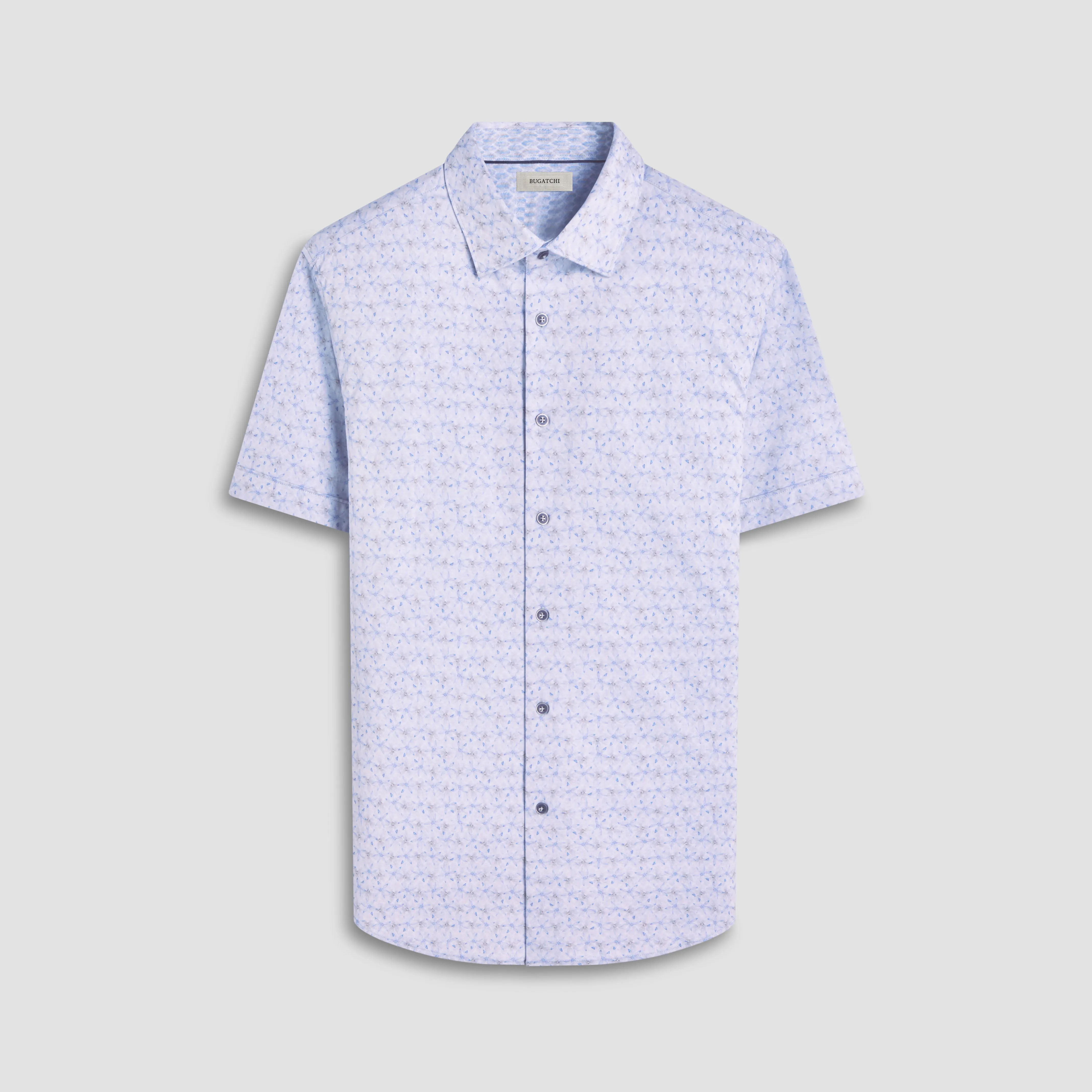 Myron Double-Sided Floral & Feather OoohCotton Short- Sleeve Shirt