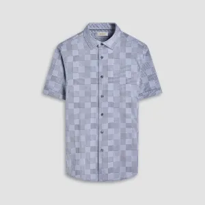 Myron Double-Sided Geometric & Chevron OoohCotton Short-Sleeve Shirt