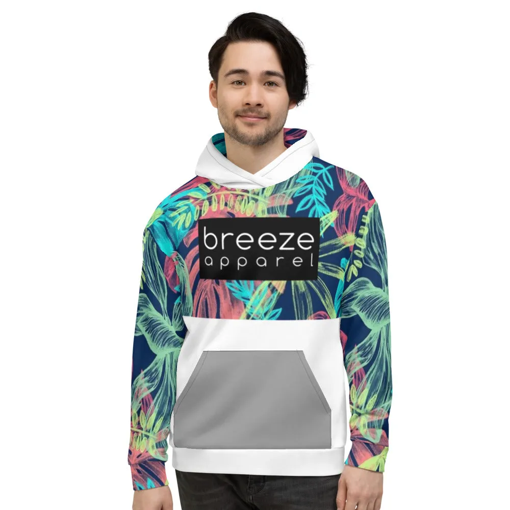 'Neotropical' unisex hoodie - white version