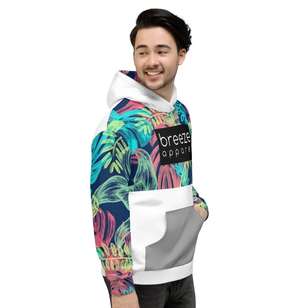 'Neotropical' unisex hoodie - white version