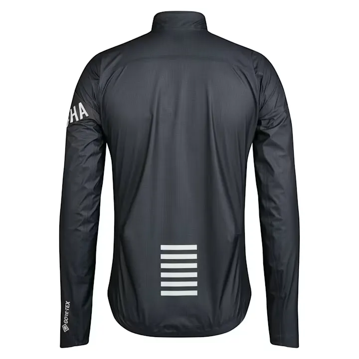 Rapha Pro Team Men's Gore-Tex Lightweight Rain Jacket Black Charcoal