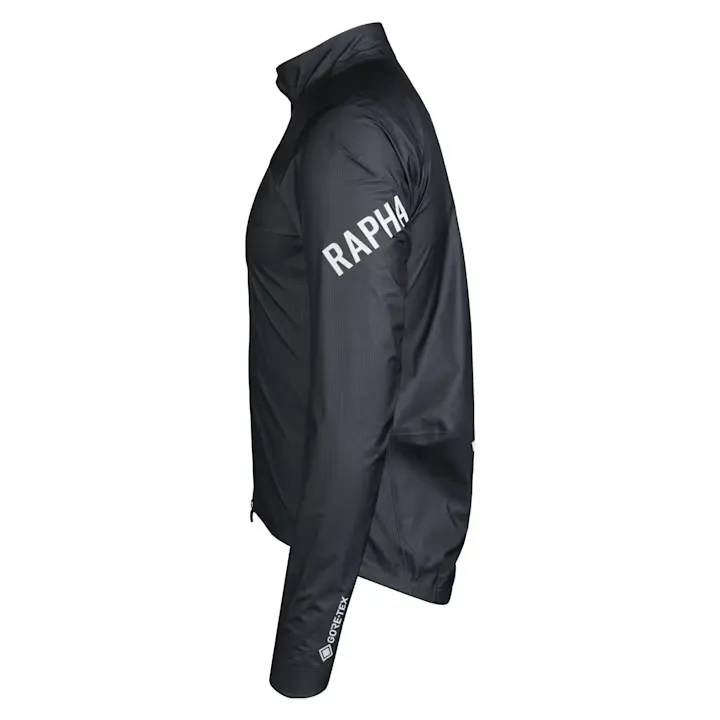 Rapha Pro Team Men's Gore-Tex Lightweight Rain Jacket Black Charcoal