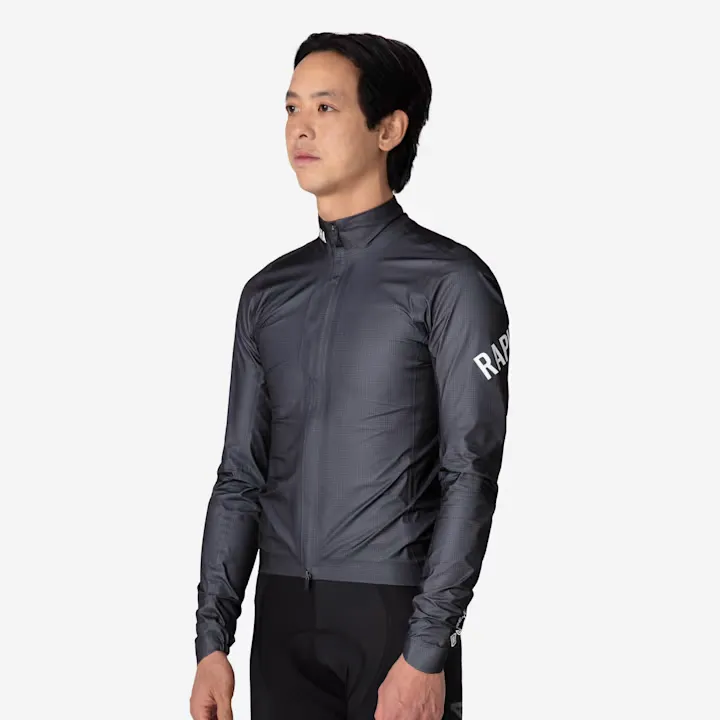 Rapha Pro Team Men's Gore-Tex Lightweight Rain Jacket Black Charcoal