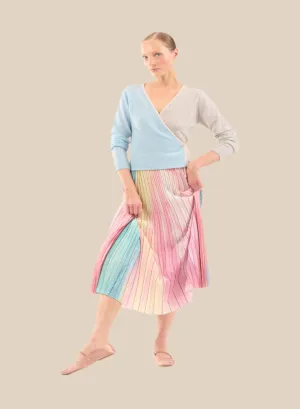 SCATTERED CLOUDS PLEATED SKIRT
