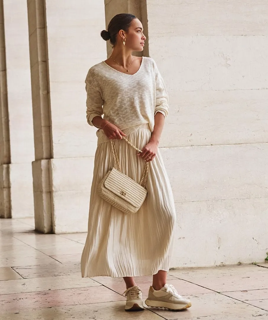 Svea Skirt Plisse Changeant - EsQualo SP2528015