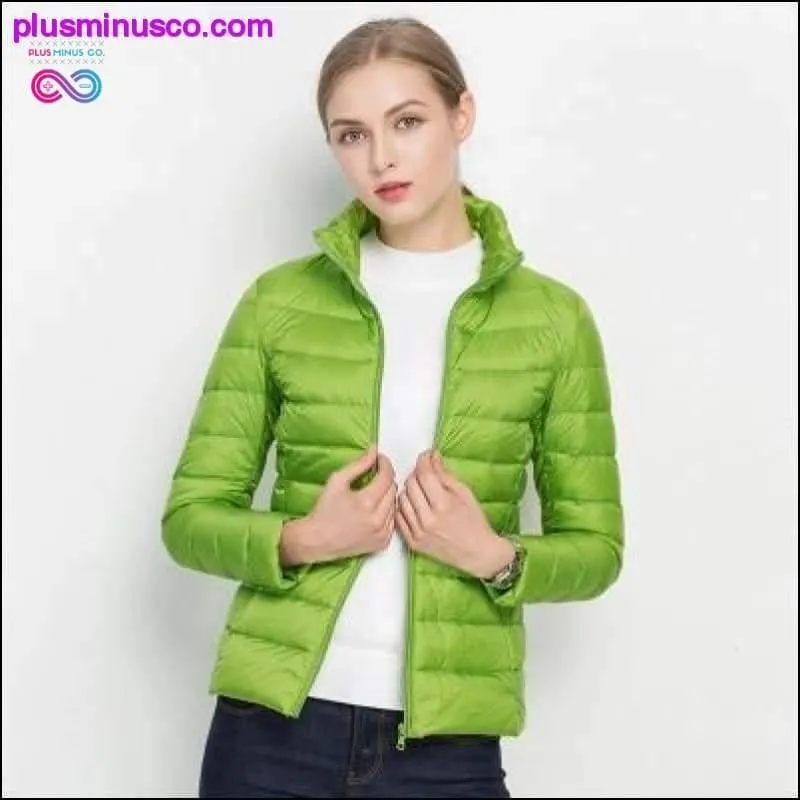Ultra Light White Duck Down Jacket Slim Women Winter Puffer