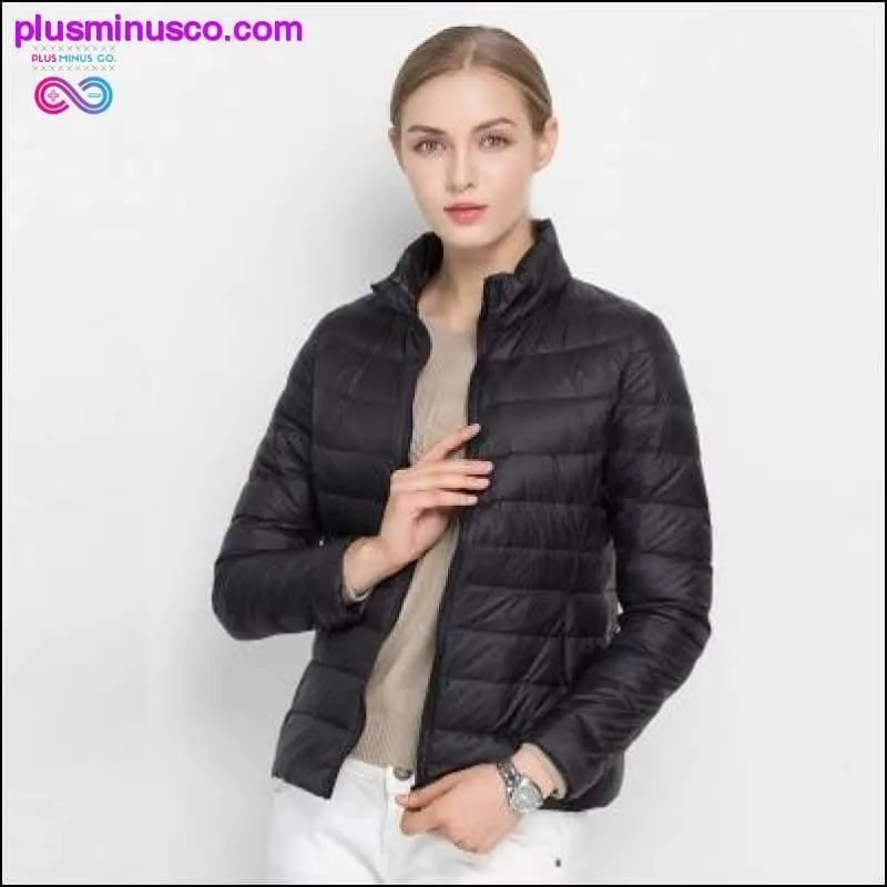 Ultra Light White Duck Down Jacket Slim Women Winter Puffer