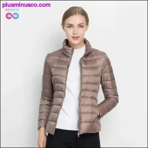 Ultra Light White Duck Down Jacket Slim Women Winter Puffer