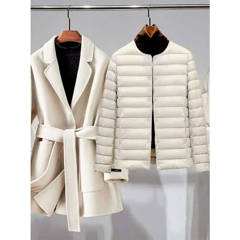 Women's Ultra-Light Packable Down Blazer Duo Set